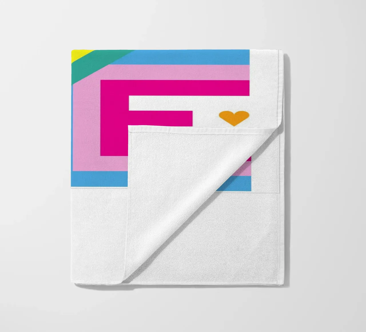 Amore colorato telo mare da Schuhmann Design