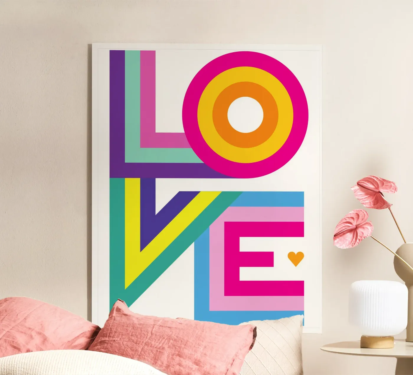 Amore colorato plexiglass da Schuhmann Design