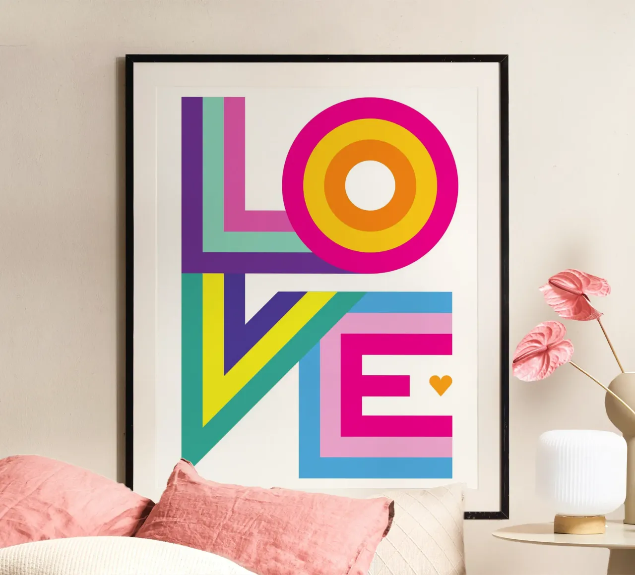 Amore colorato carta hahnemühle da Schuhmann Design