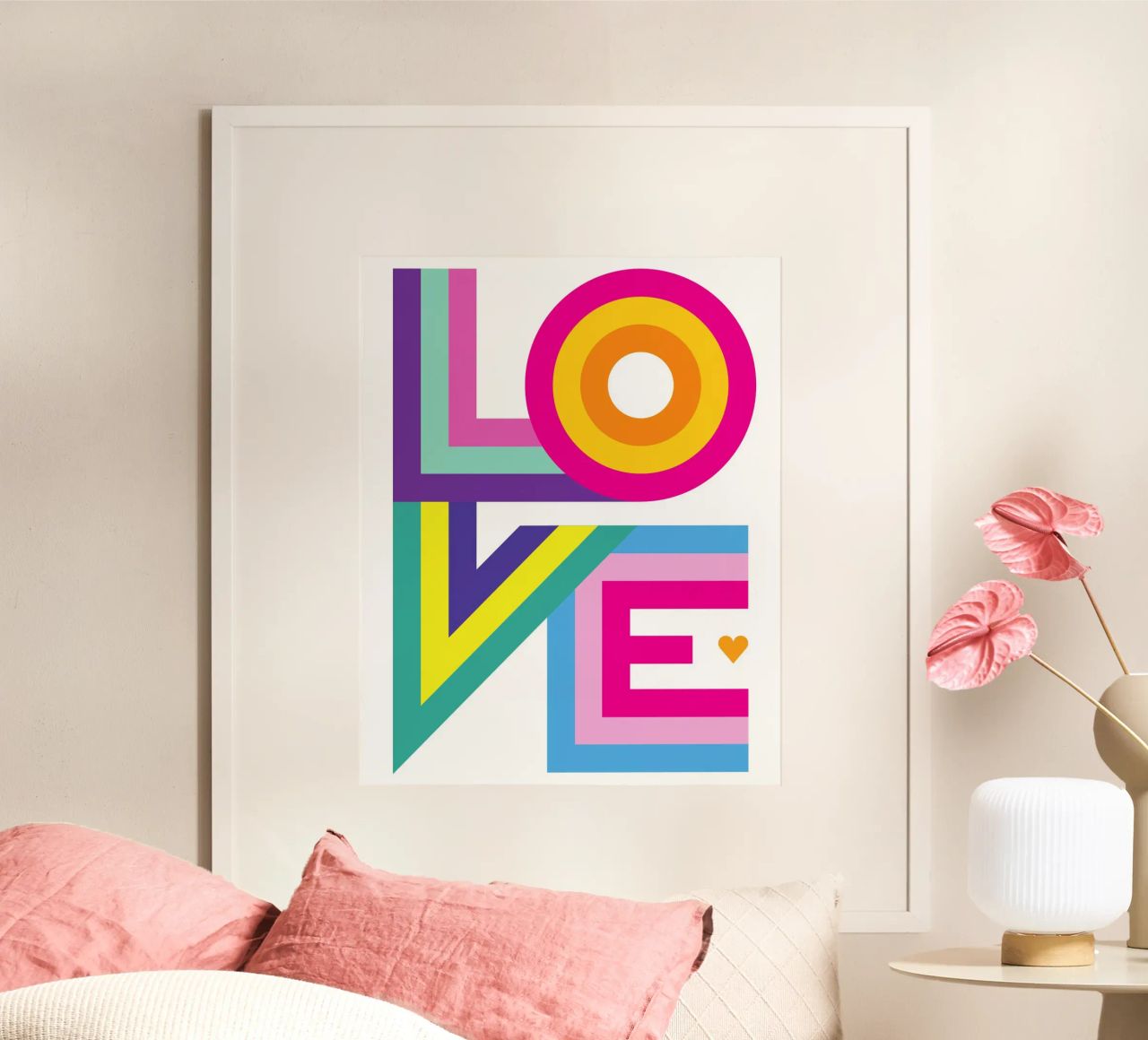 Amour coloré poster de Schuhmann Design