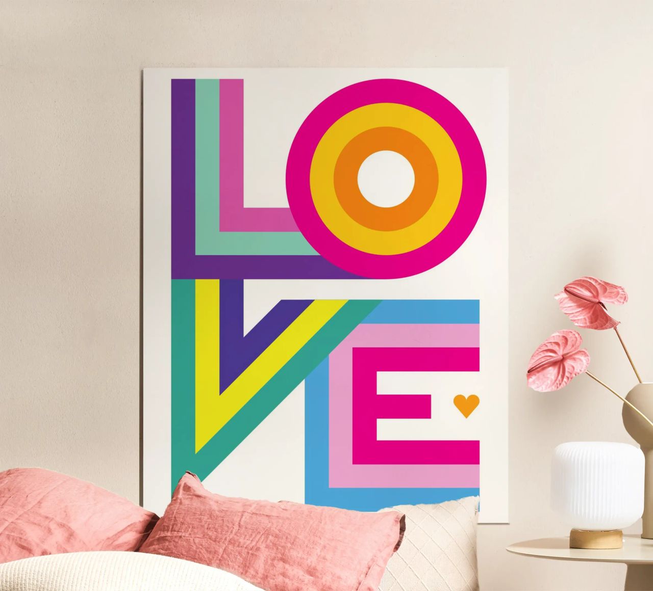 Amour coloré poster de Schuhmann Design