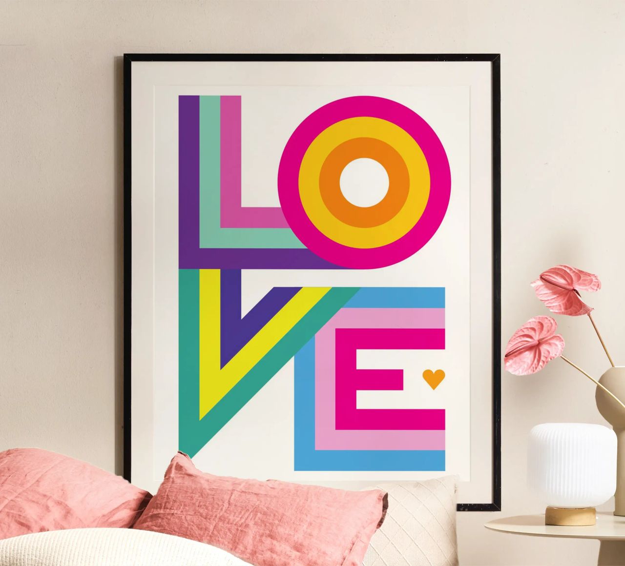Amour coloré poster de Schuhmann Design