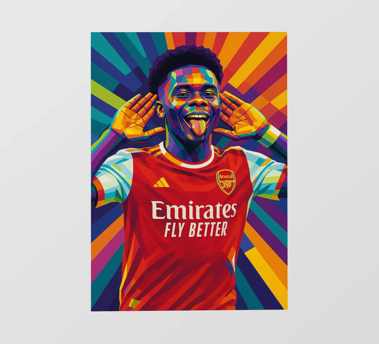 bukayo saka arsenal telo in pvc da HopeStudio