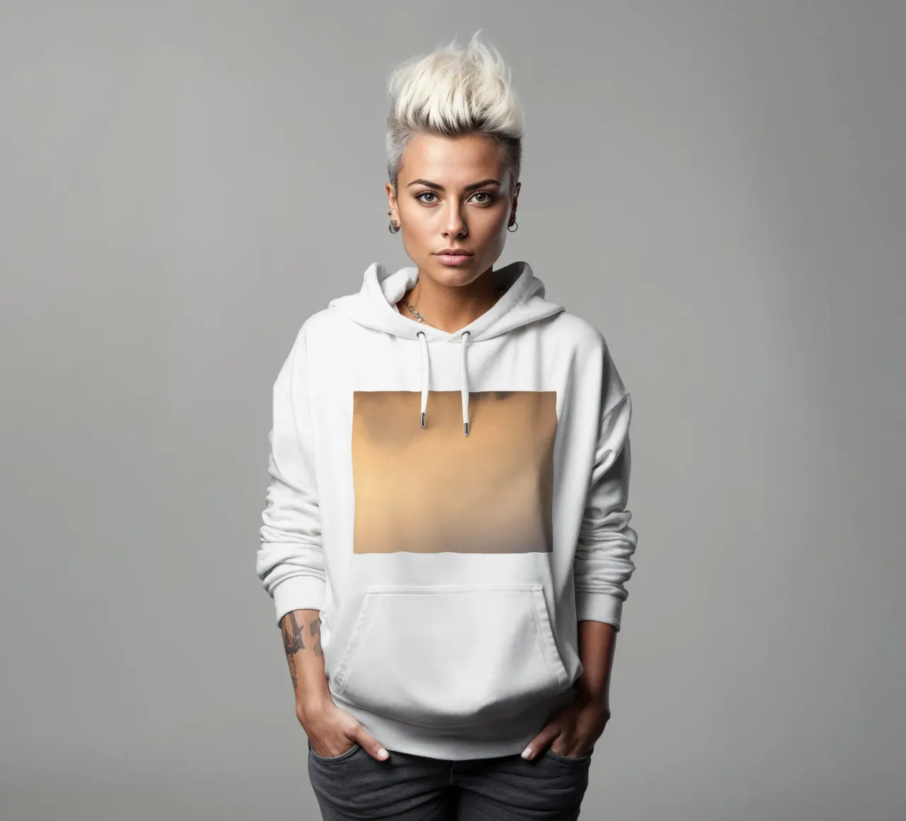 Nuvole astratte e morbide in un gradiente di toni caldi felpa con cappuccio da DesignDoodle