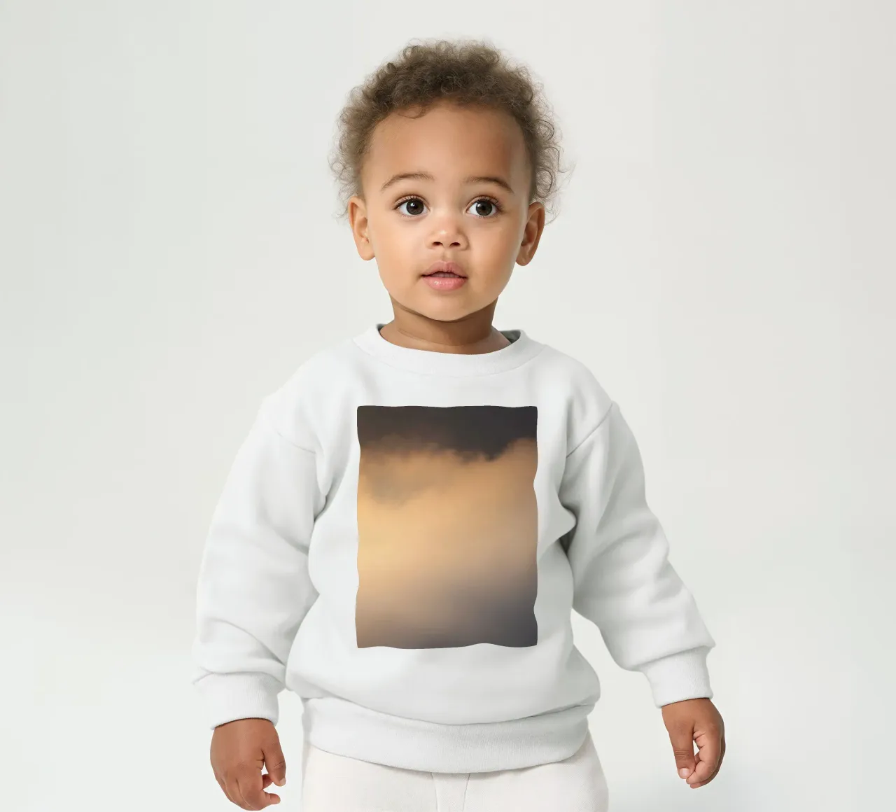 Nuvole astratte e morbide in un gradiente di toni caldi felpa neonato da DesignDoodle