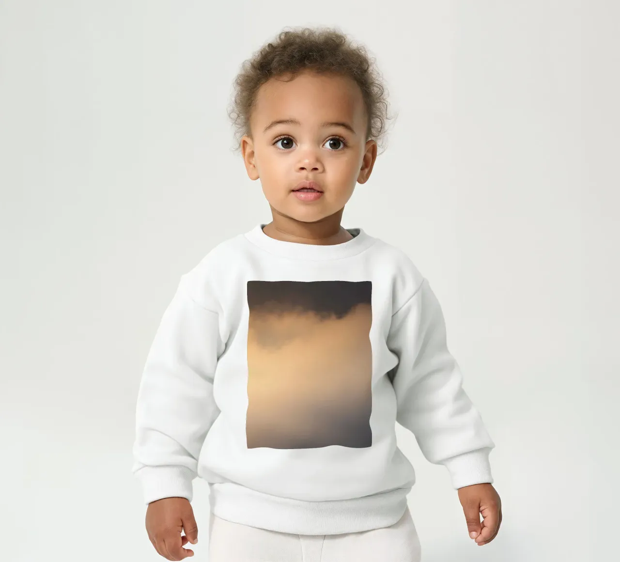 Nuages calmes et abstraits dans un dégradé de tons chauds sweat pour bébé de DesignDoodle