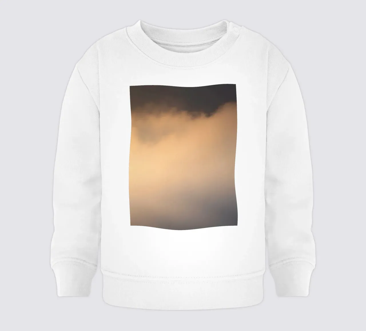 Nuages calmes et abstraits dans un dégradé de tons chauds sweat pour bébé de DesignDoodle