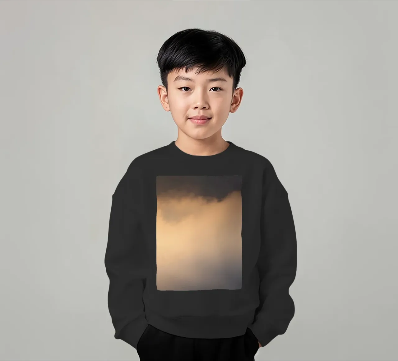 Nuvole astratte e morbide in un gradiente di toni caldi felpa bambino da DesignDoodle