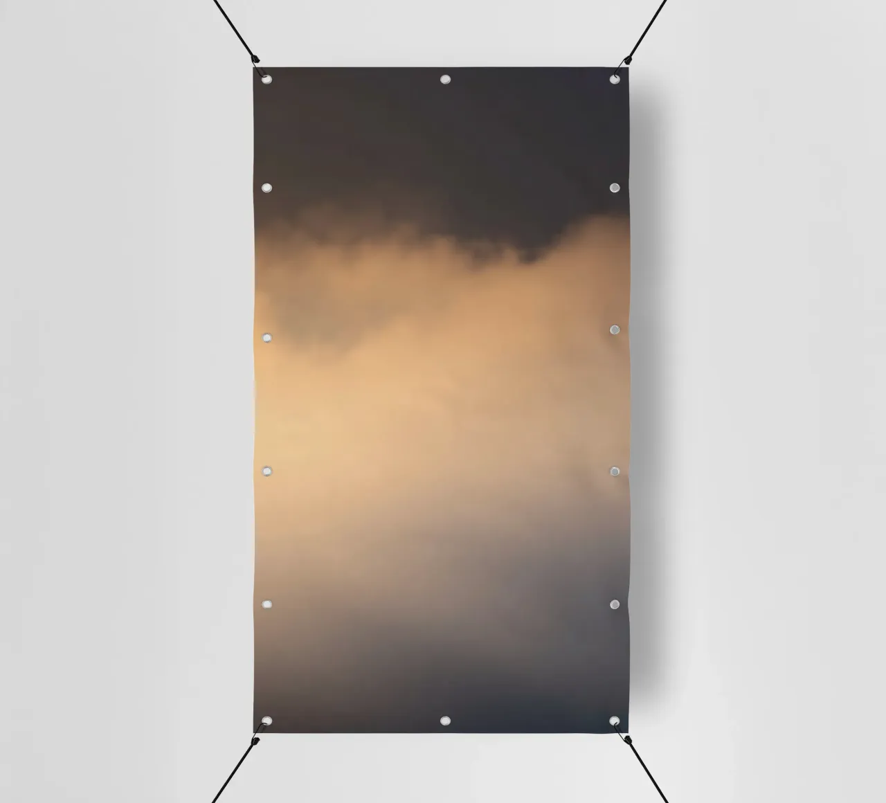 Nuvole astratte e morbide in un gradiente di toni caldi telo in pvc da DesignDoodle