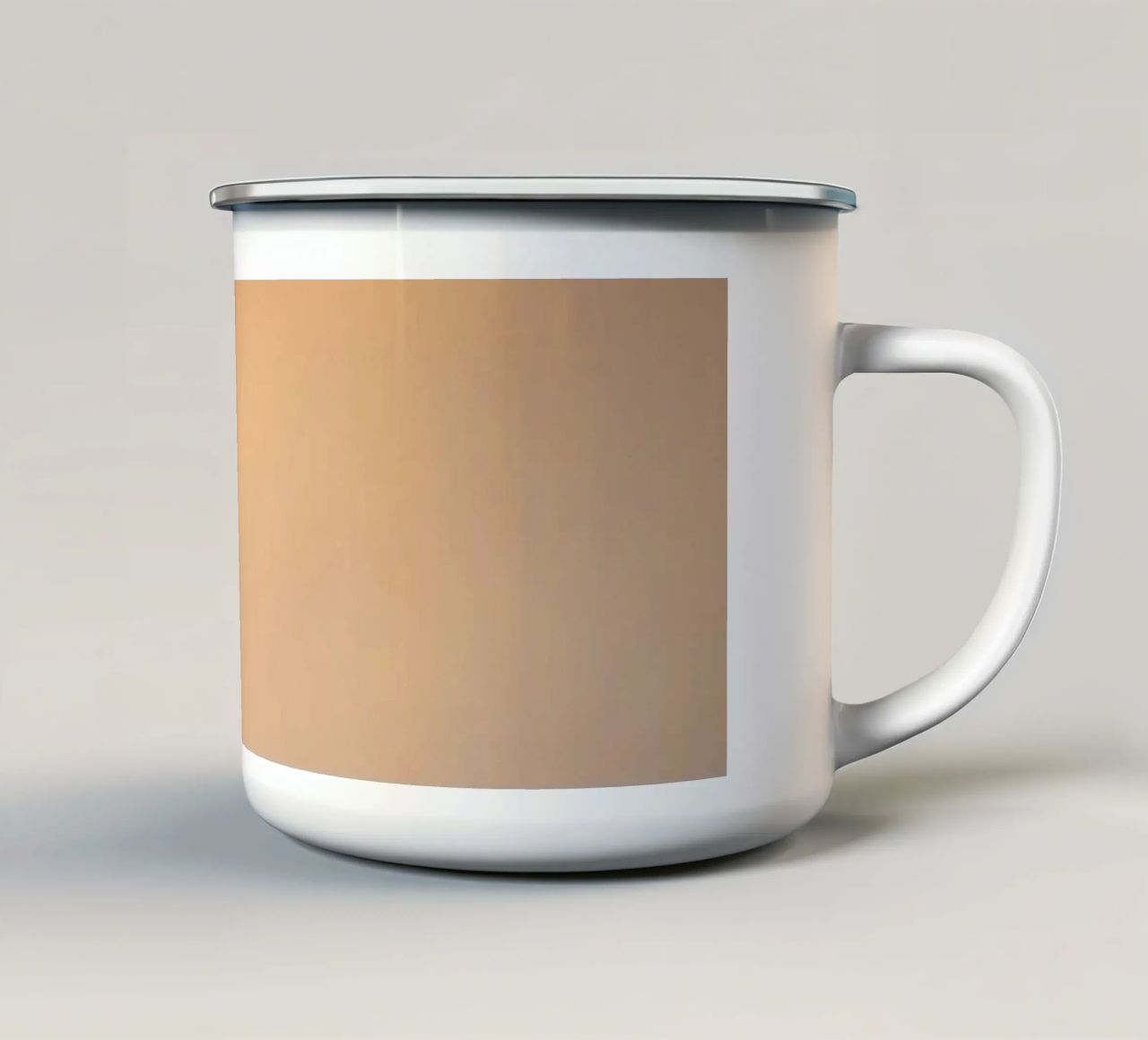 Nuvole astratte e morbide in un gradiente di toni caldi tazza in smalto da DesignDoodle