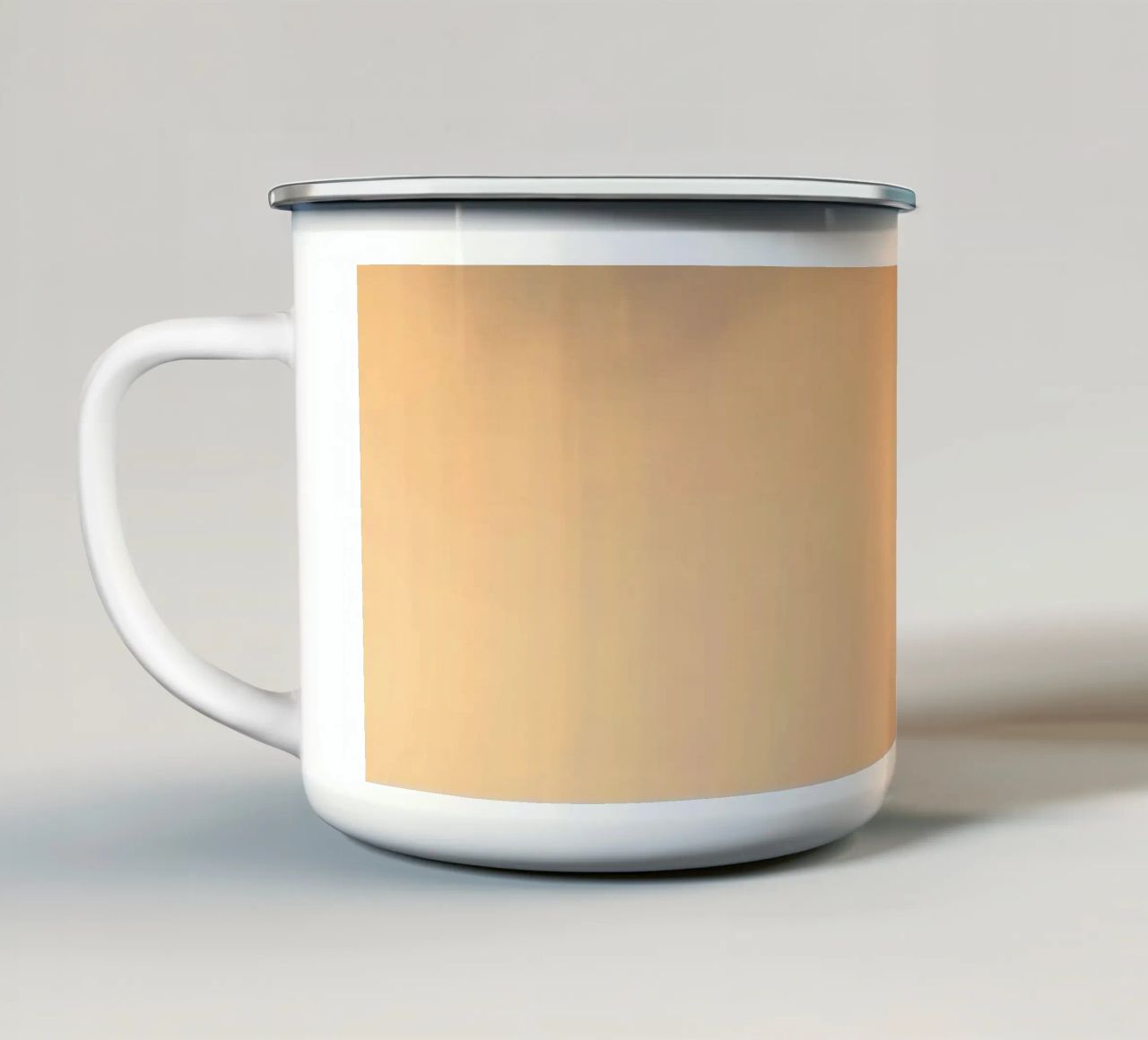 Nuvole astratte e morbide in un gradiente di toni caldi tazza in smalto da DesignDoodle