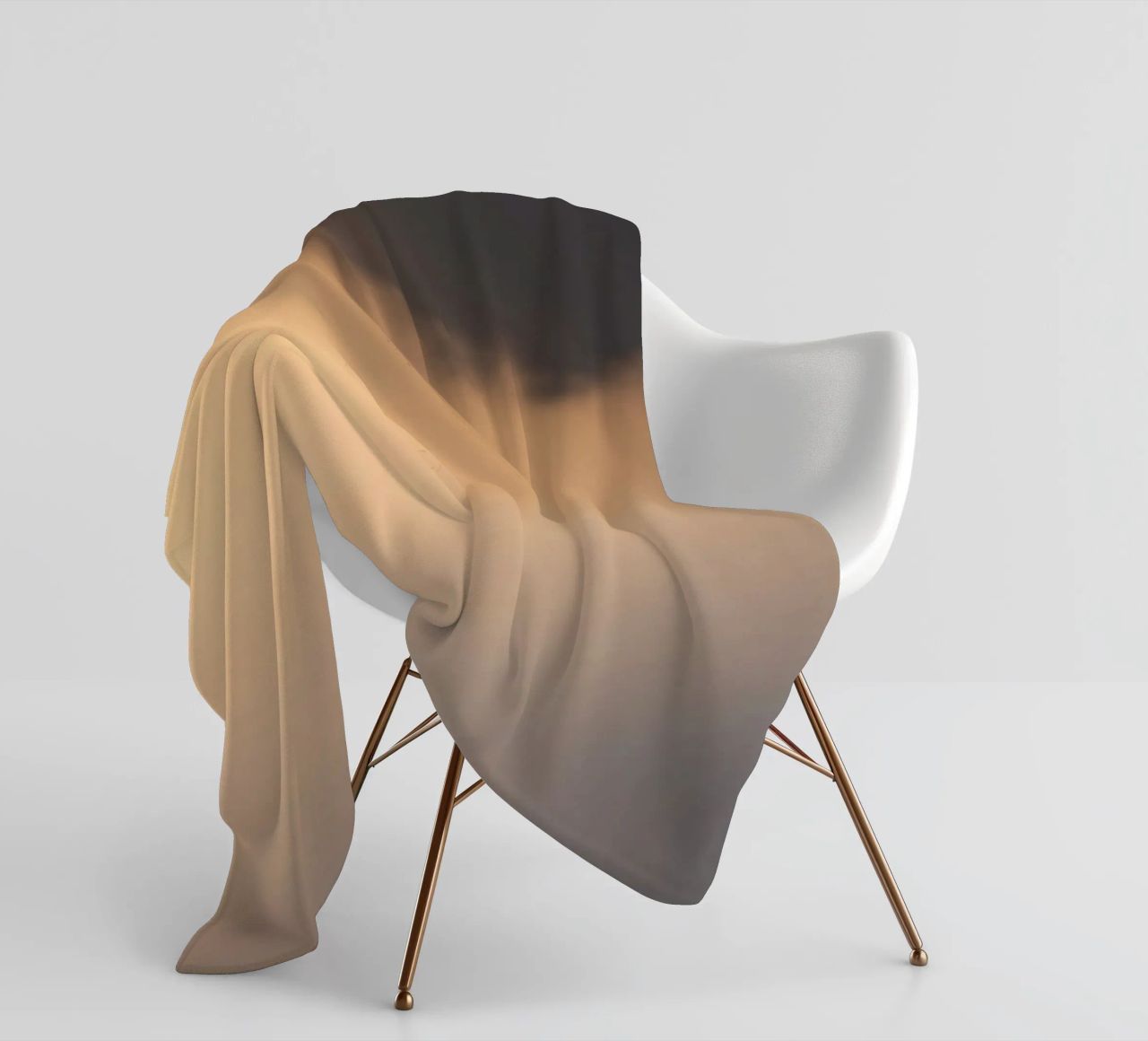 Nuvole astratte e morbide in un gradiente di toni caldi coperta in pile da DesignDoodle