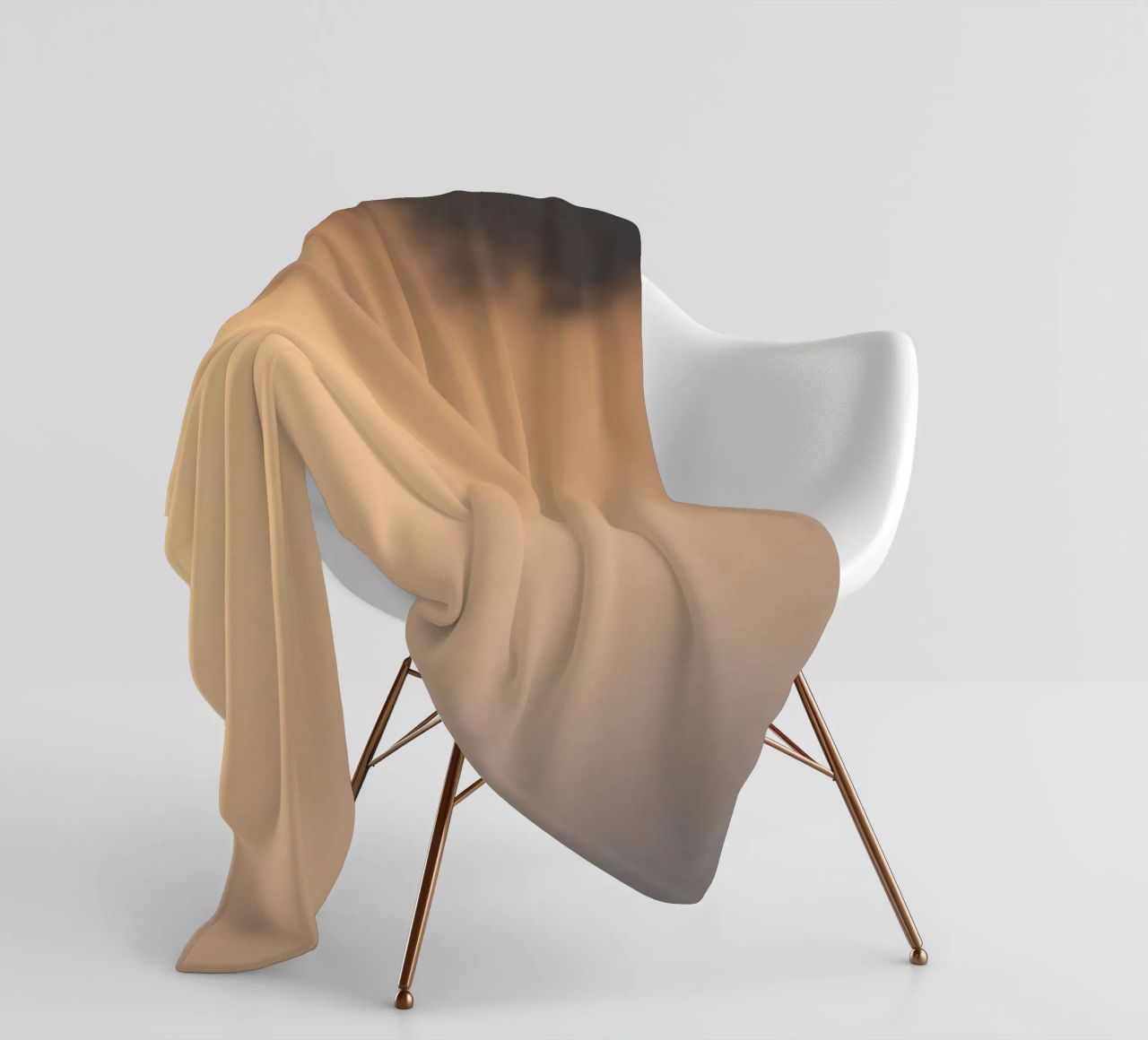 Nuvole astratte e morbide in un gradiente di toni caldi coperta in pile da DesignDoodle