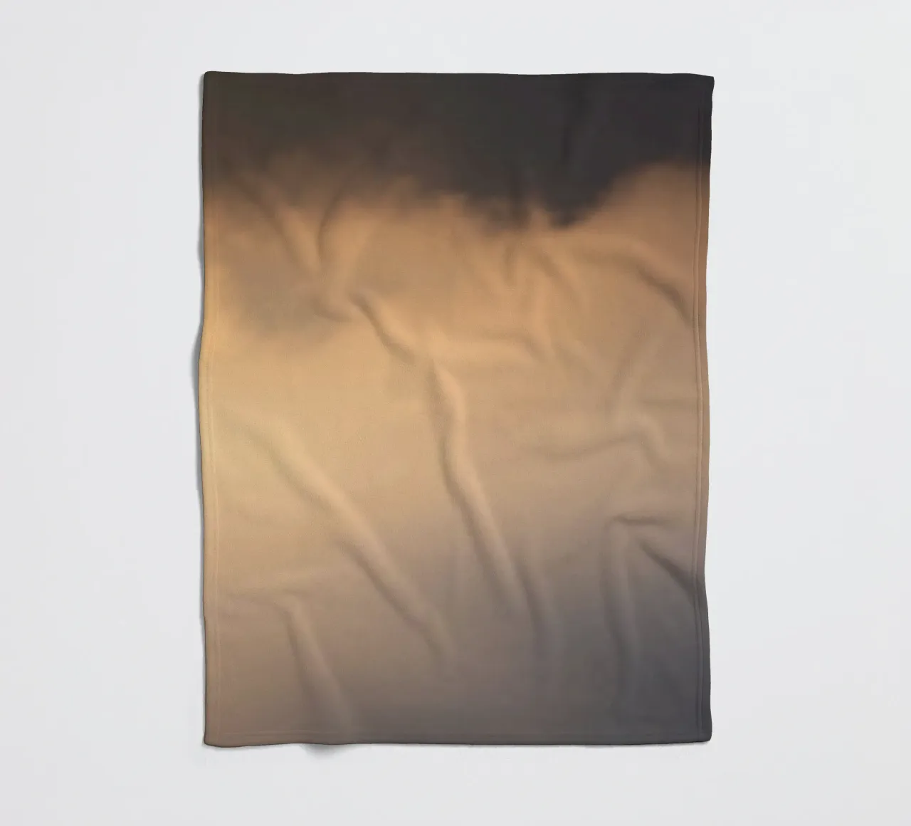 Calm abstract soft clouds in a gradient of warm tones fleece blanket by DesignDoodle