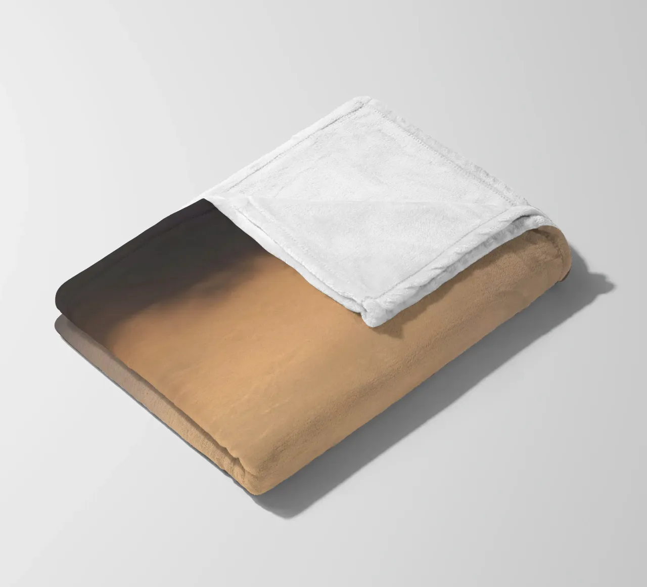 Calm abstract soft clouds in a gradient of warm tones fleece blanket by DesignDoodle