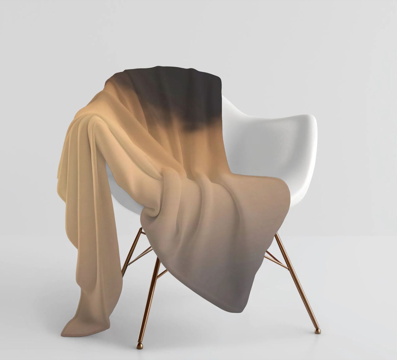 Nuvole astratte e morbide in un gradiente di toni caldi coperta in pile da DesignDoodle