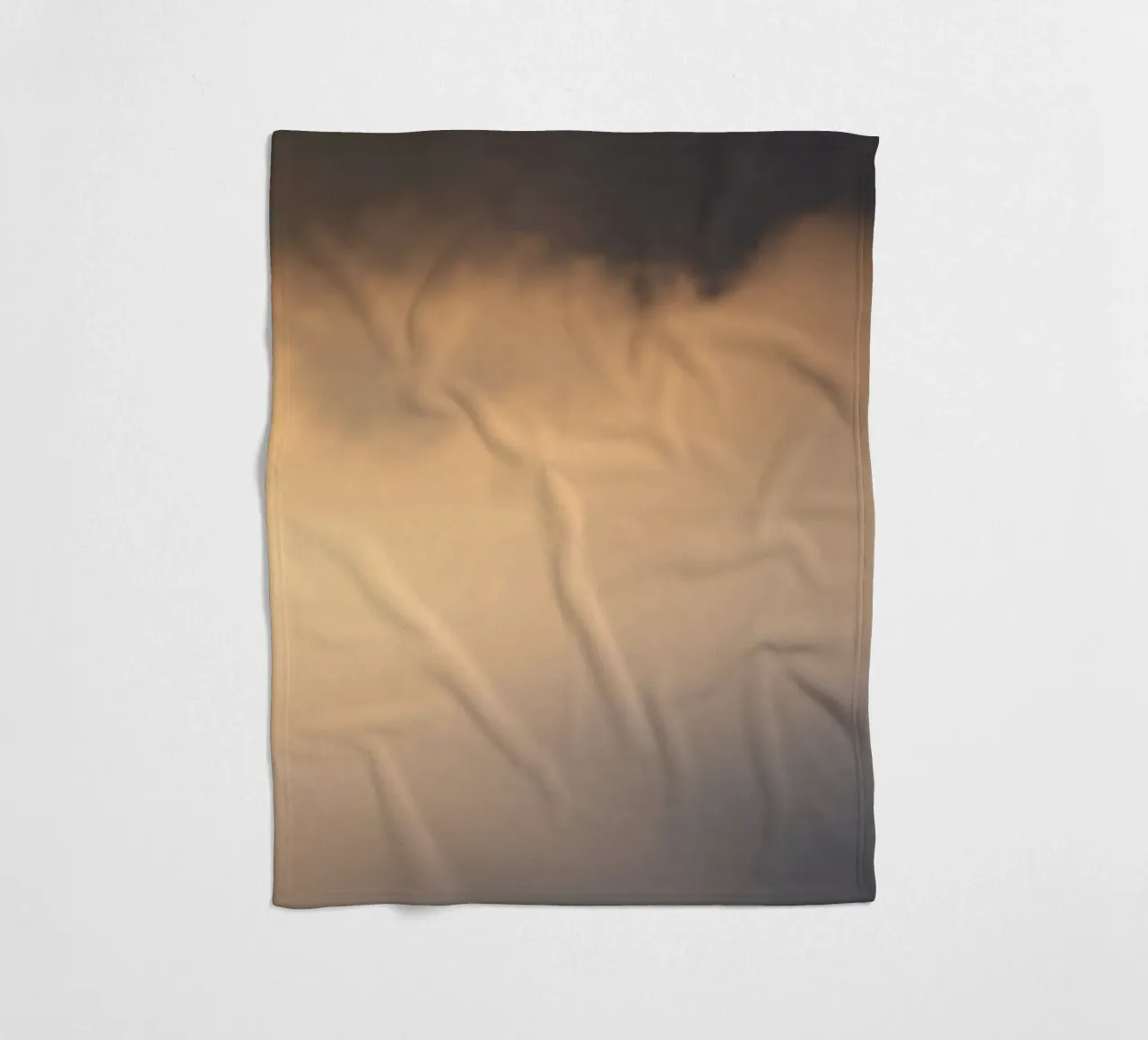 Calm abstract soft clouds in a gradient of warm tones fleece blanket by DesignDoodle