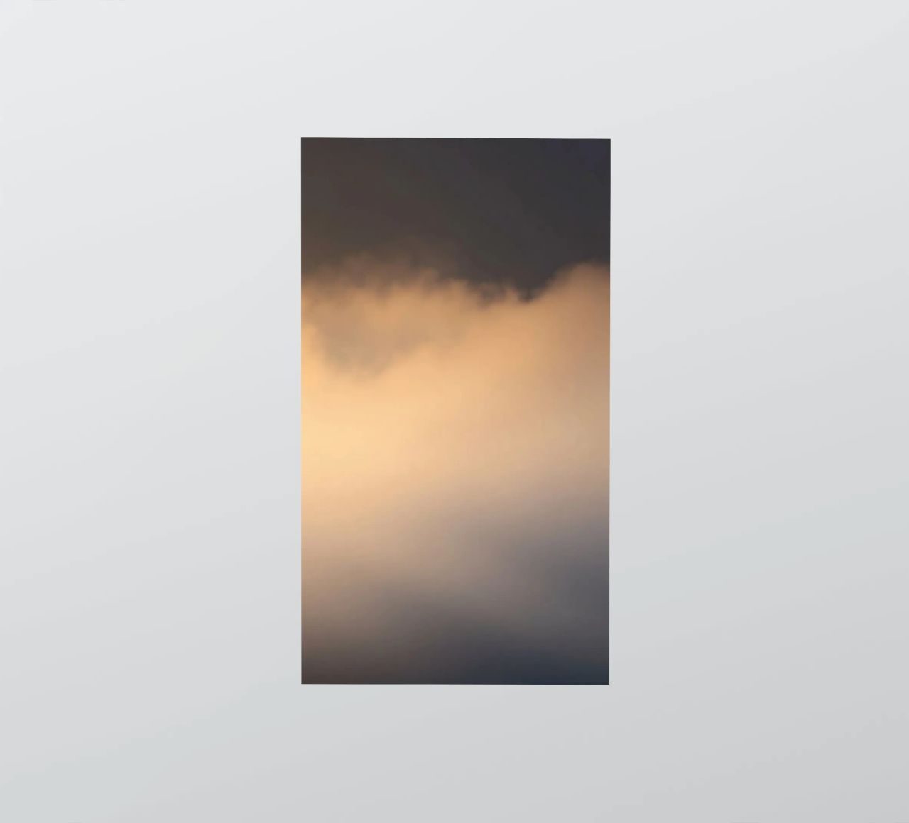 Calm abstract soft clouds in a gradient of warm tones sticker by DesignDoodle