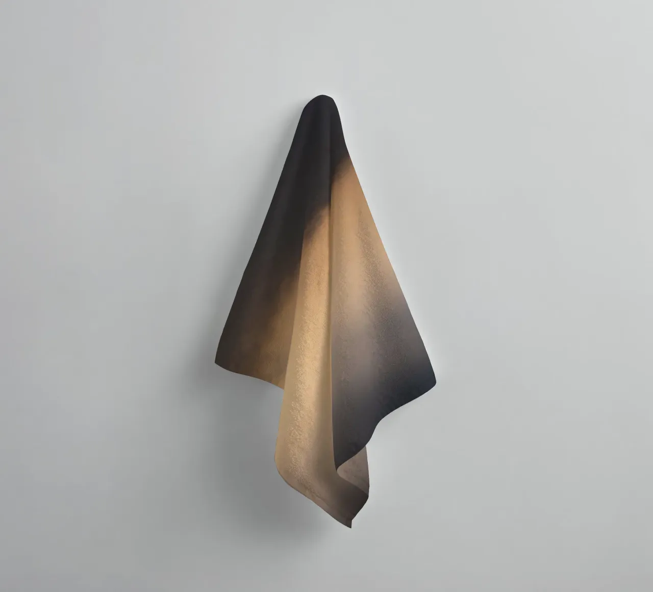 Rustige abstracte zachte wolken in een kleurverloop van warme tinten badhanddoek van DesignDoodle