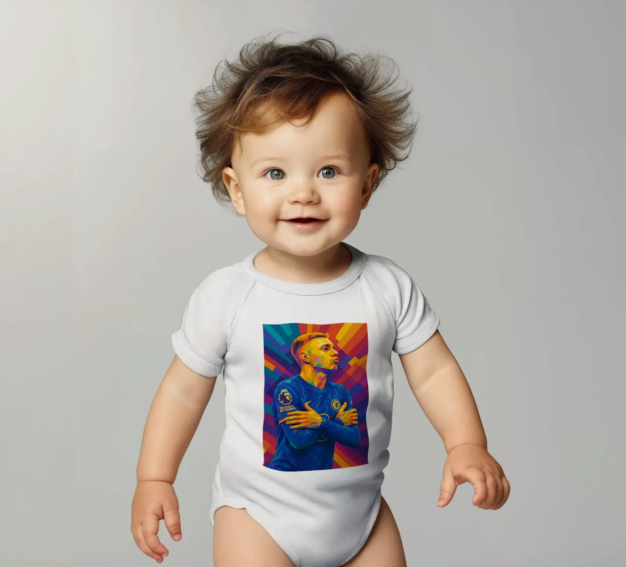 Cole Palmer body neonato maniche corte da HopeStudio