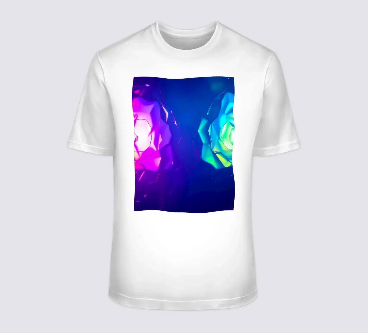 Design moderno con forme astratte di rose luminose e colorate t-shirt da DesignDoodle
