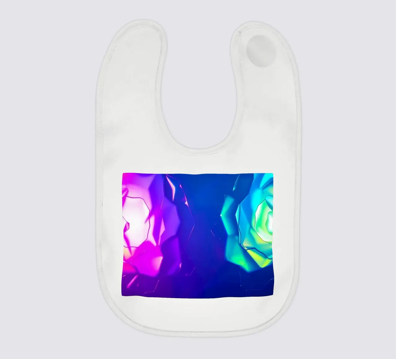 Design moderno con forme astratte di rose luminose e colorate bavaglino da DesignDoodle