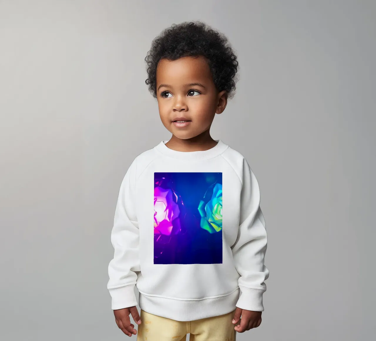 Design moderno con forme astratte di rose luminose e colorate felpa neonato da DesignDoodle