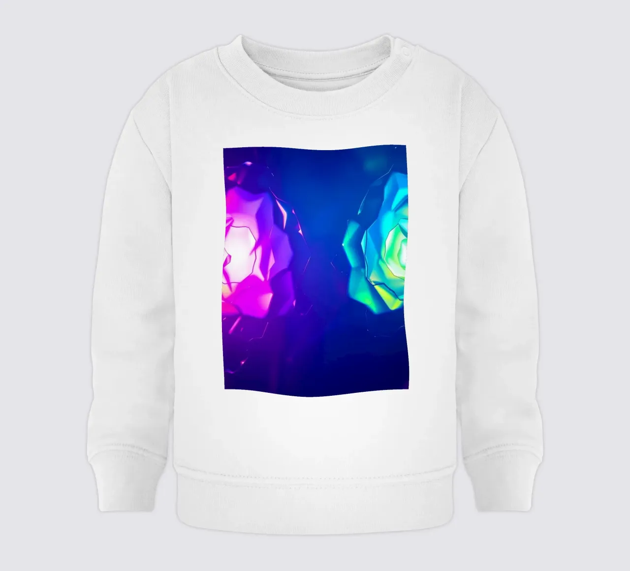 Design moderno con forme astratte di rose luminose e colorate felpa neonato da DesignDoodle