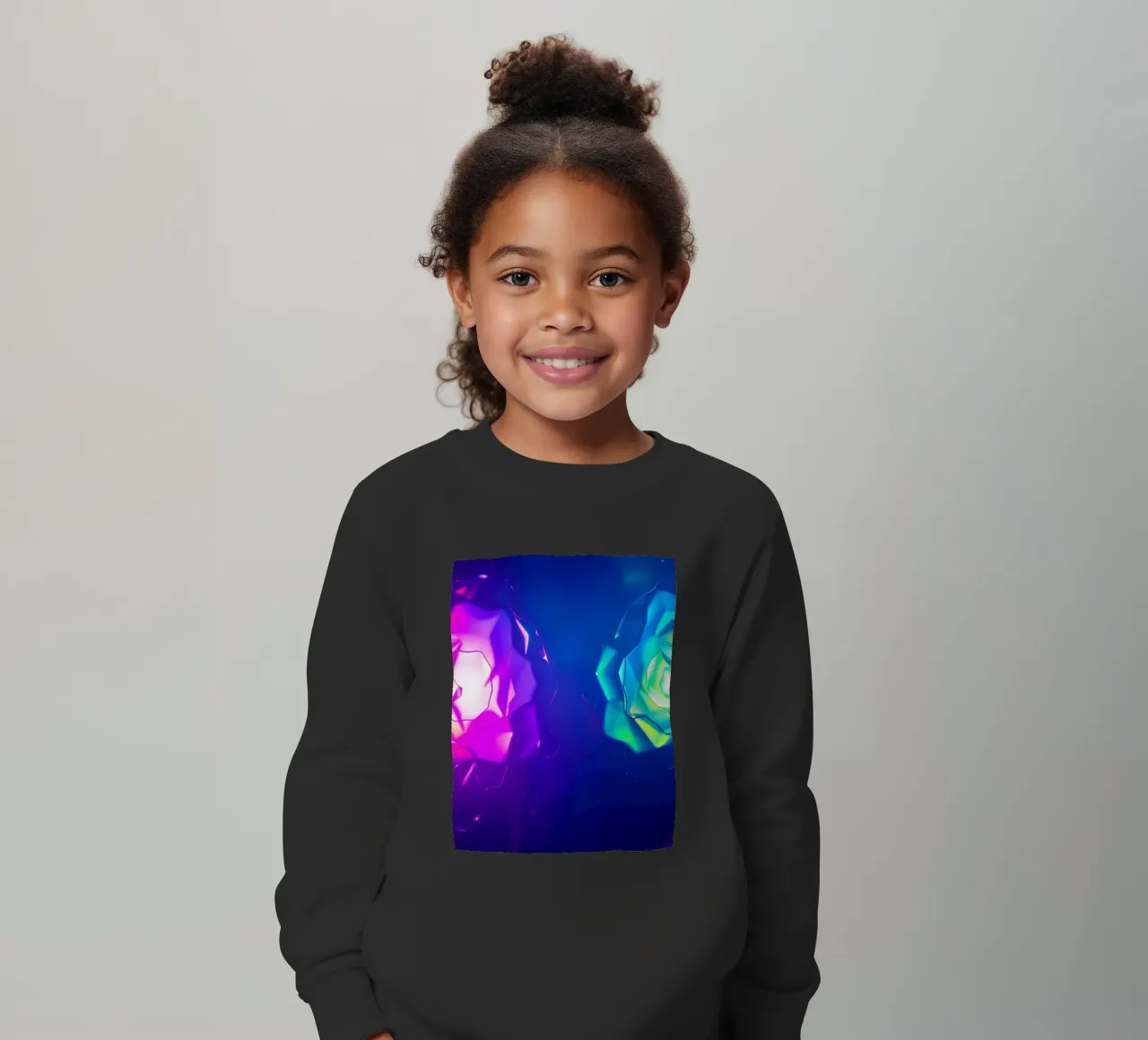 Design moderno con forme astratte di rose luminose e colorate felpa bambino da DesignDoodle