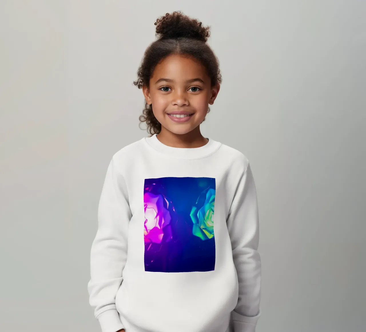 Design moderno con forme astratte di rose luminose e colorate felpa bambino da DesignDoodle