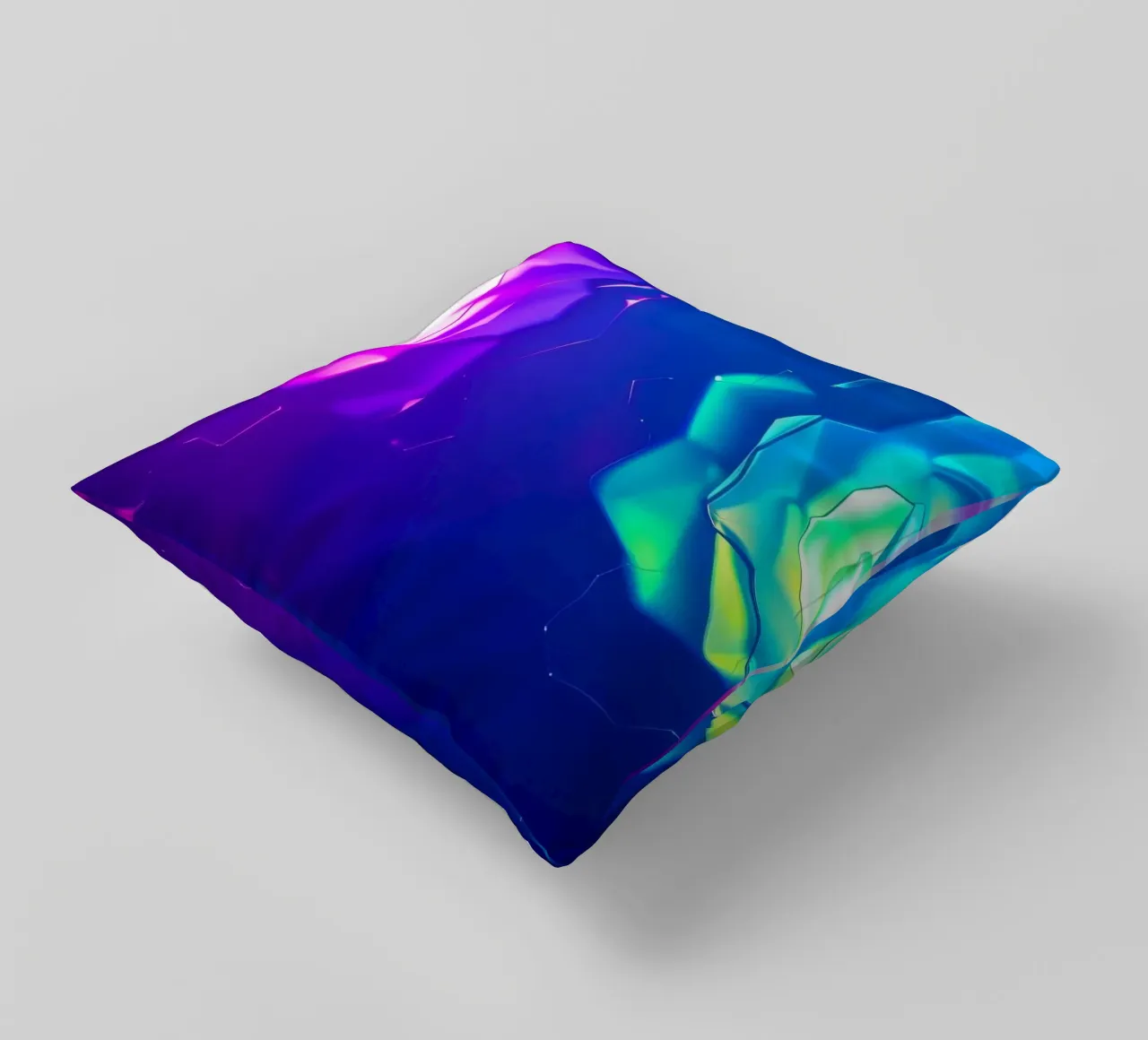 Design moderno con forme astratte di rose luminose e colorate cuscino da DesignDoodle