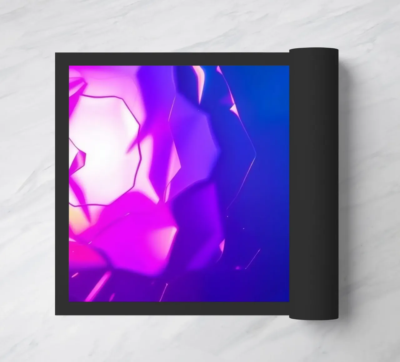 Design moderno con forme astratte di rose luminose e colorate zerbino da DesignDoodle