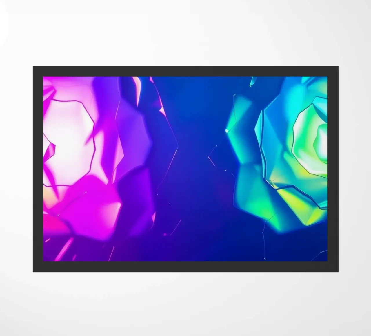 Design moderno con forme astratte di rose luminose e colorate zerbino da DesignDoodle