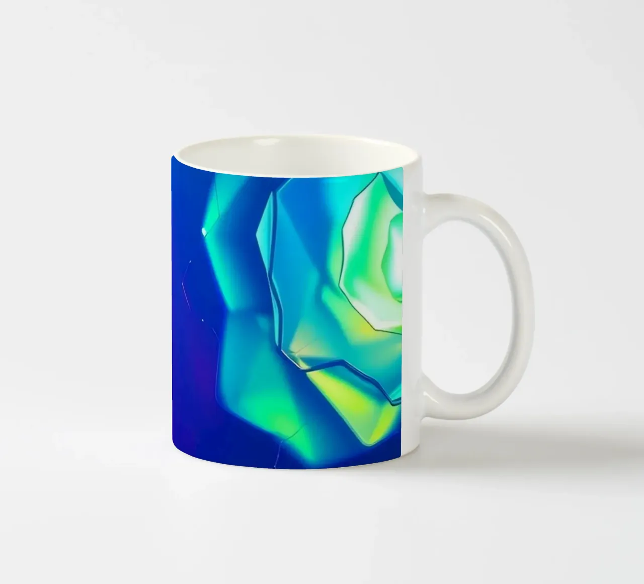 Design moderno con forme astratte di rose luminose e colorate tazza in ceramica da DesignDoodle
