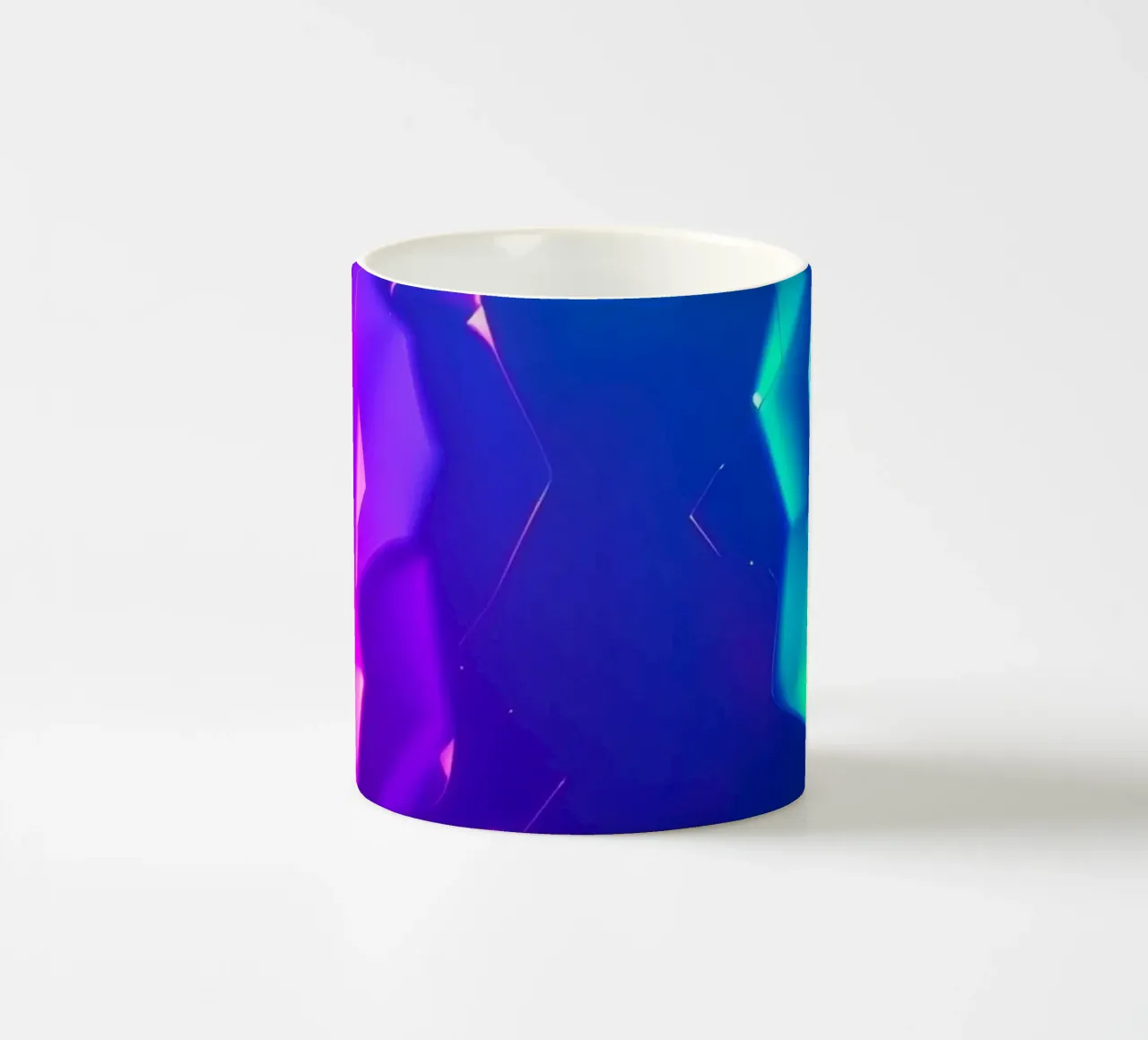 Design moderno con forme astratte di rose luminose e colorate tazza in ceramica da DesignDoodle