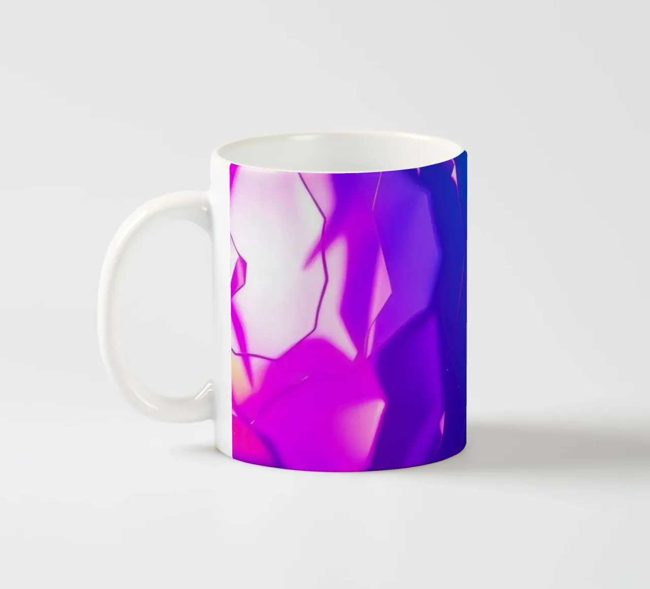 Design moderno con forme astratte di rose luminose e colorate tazza in ceramica da DesignDoodle