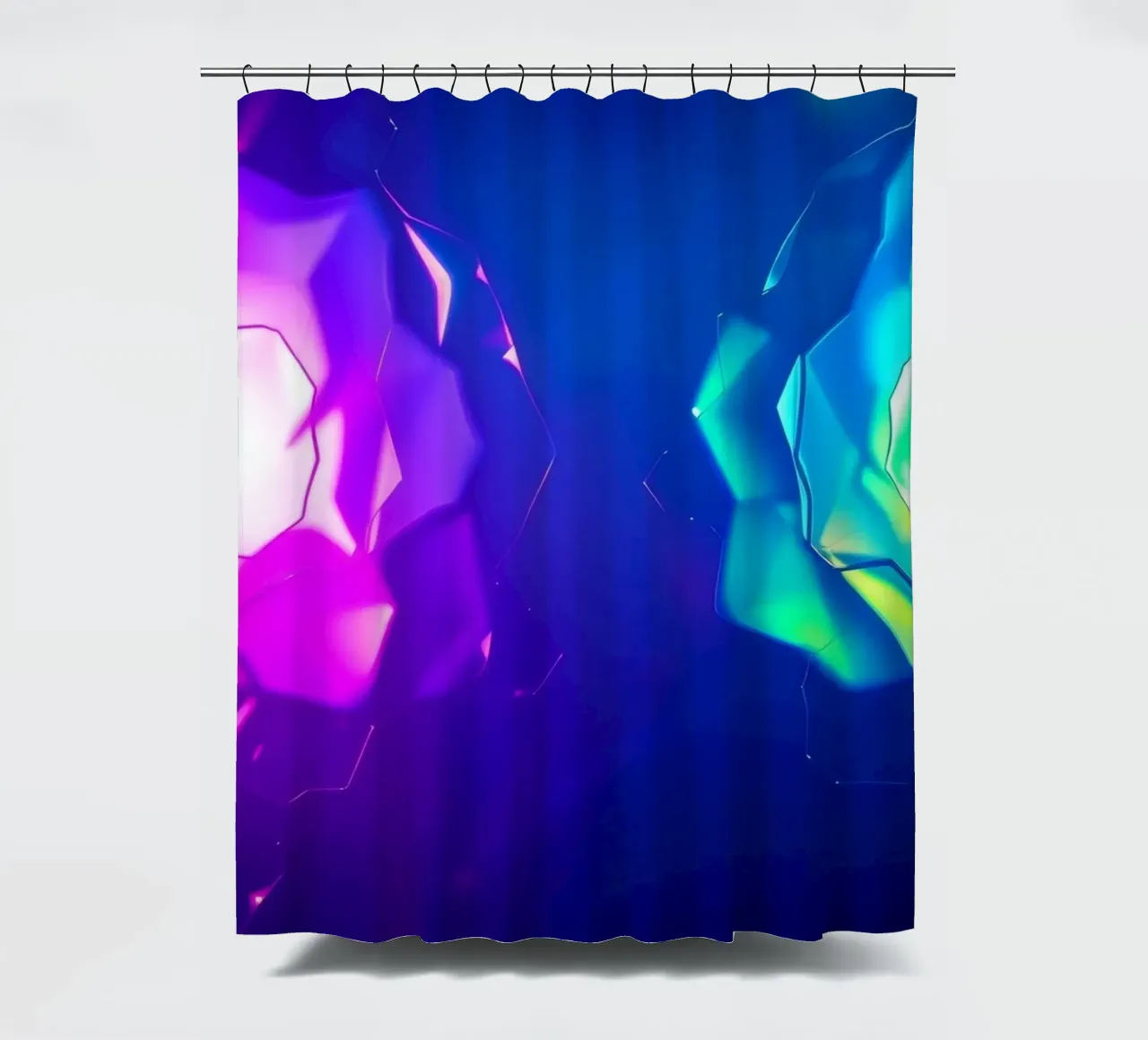 Design moderno con forme astratte di rose luminose e colorate tenda da doccia da DesignDoodle