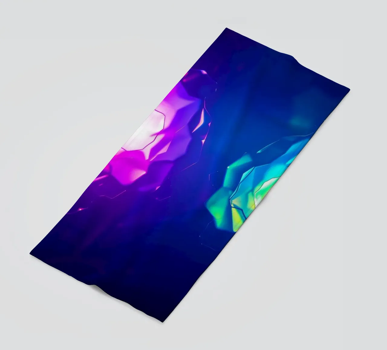 Design moderno con forme astratte di rose luminose e colorate telo mare da DesignDoodle