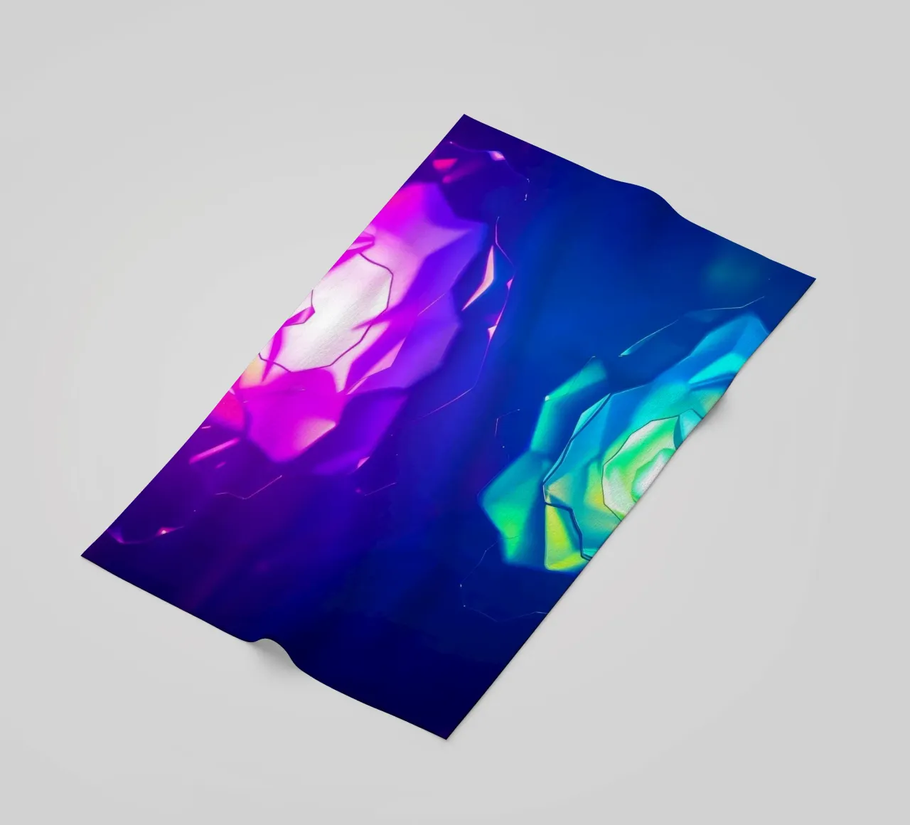 Design moderno con forme astratte di rose luminose e colorate telo mare da DesignDoodle