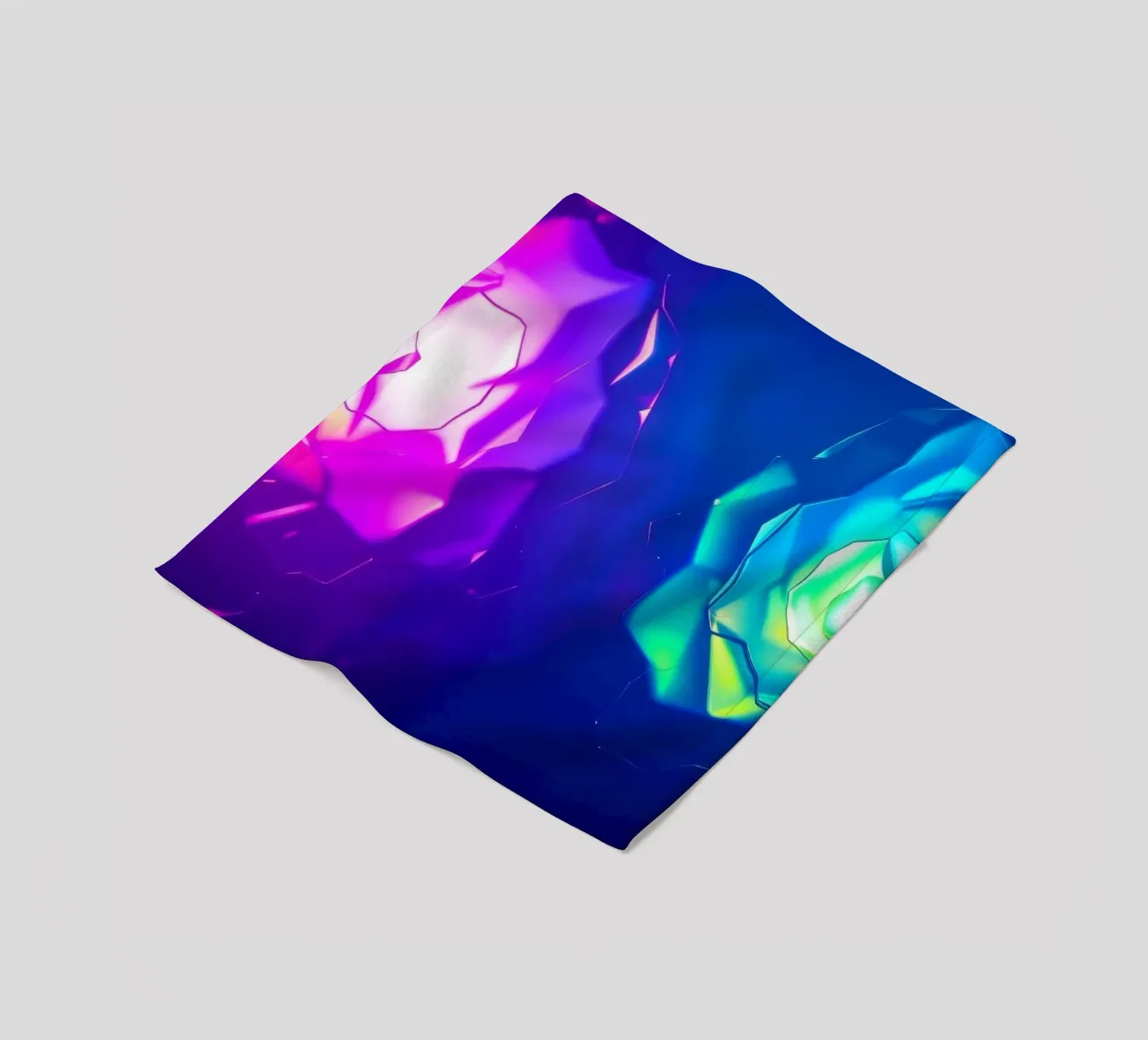 Design moderno con forme astratte di rose luminose e colorate coperta in pile da DesignDoodle