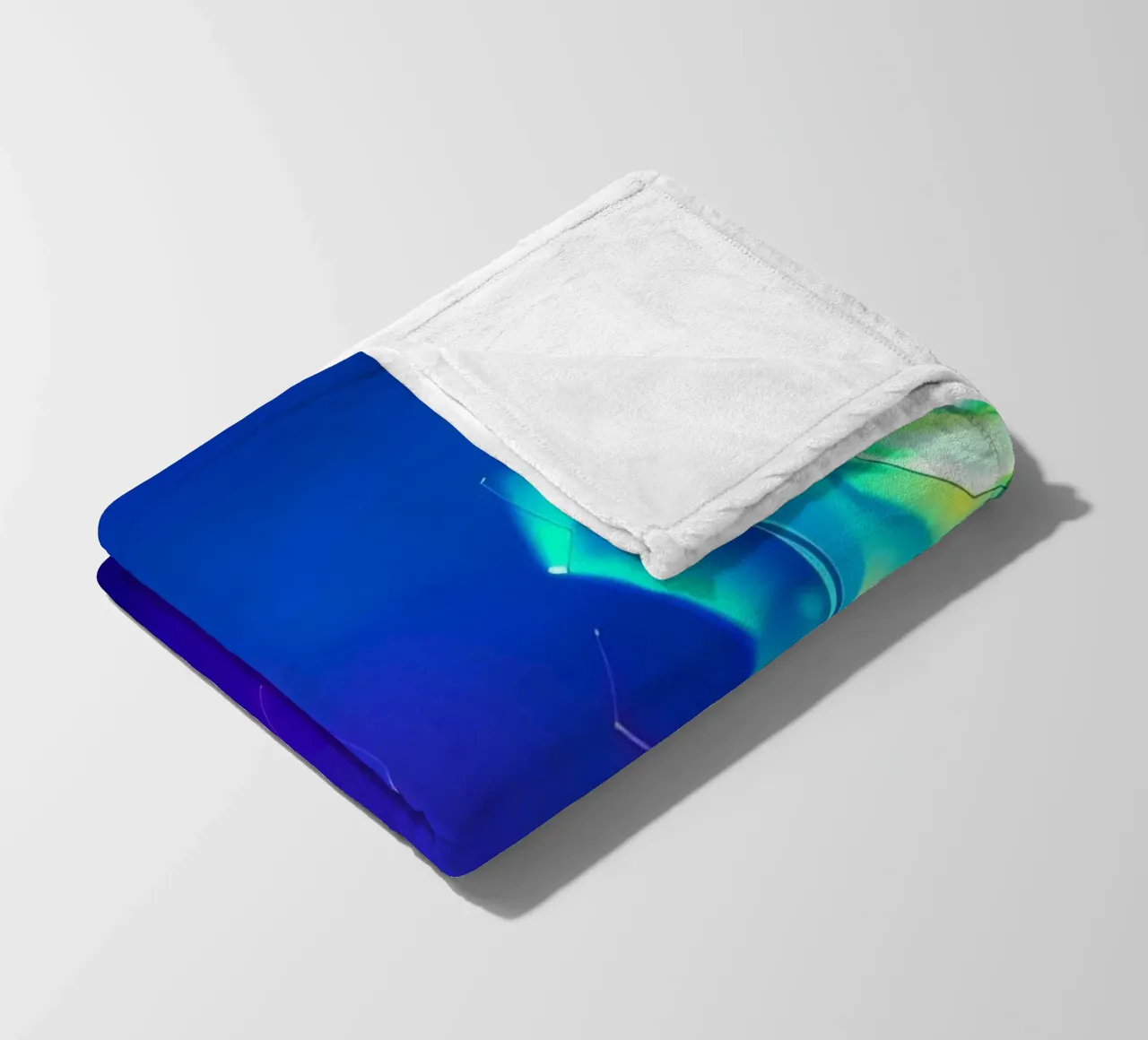 Design moderno con forme astratte di rose luminose e colorate coperta in pile da DesignDoodle