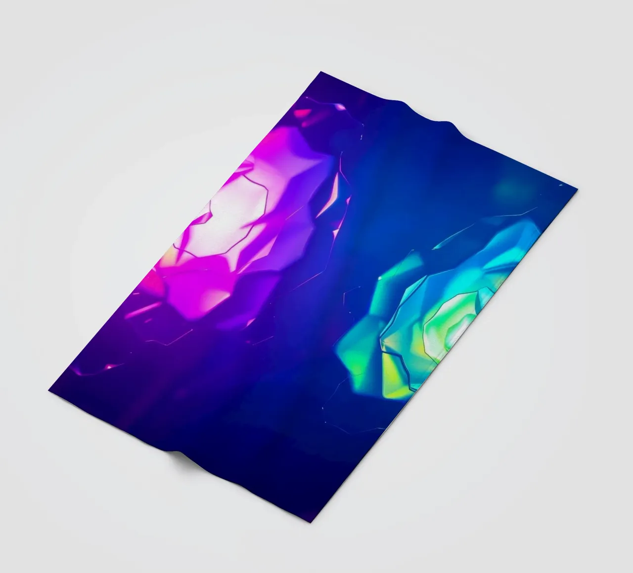 Design moderno con forme astratte di rose luminose e colorate coperta in pile da DesignDoodle