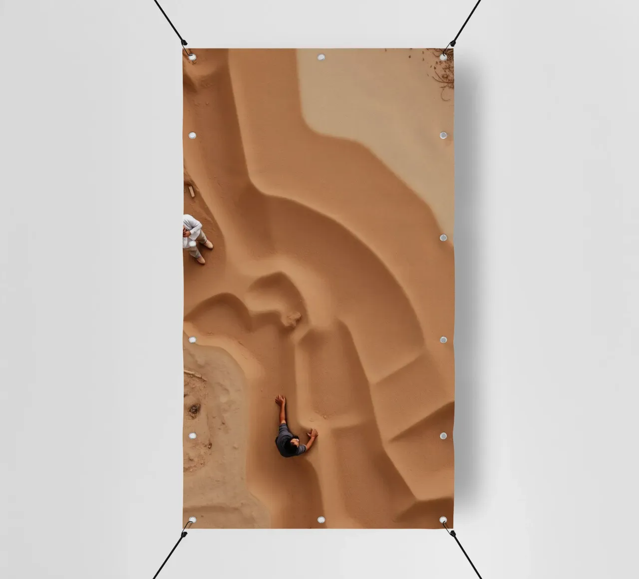 Esplorare l'arte dei modelli di sabbia e l'interazione umana telo in pvc da DesignDoodle