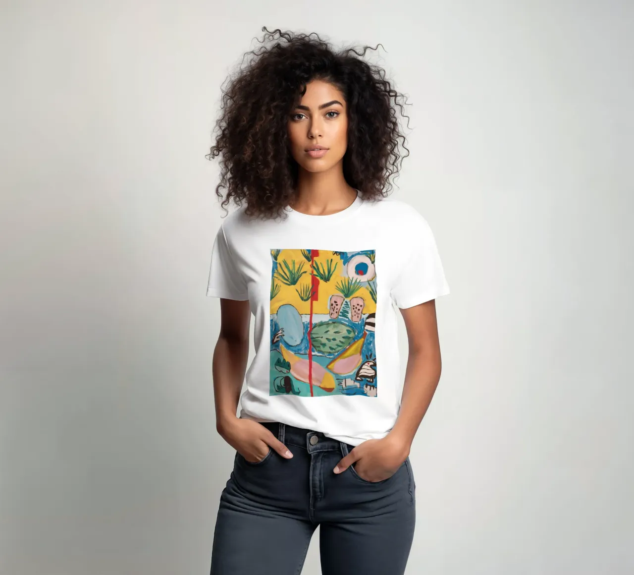 Paradiso geometrico delle palme t-shirt da Beach Palette