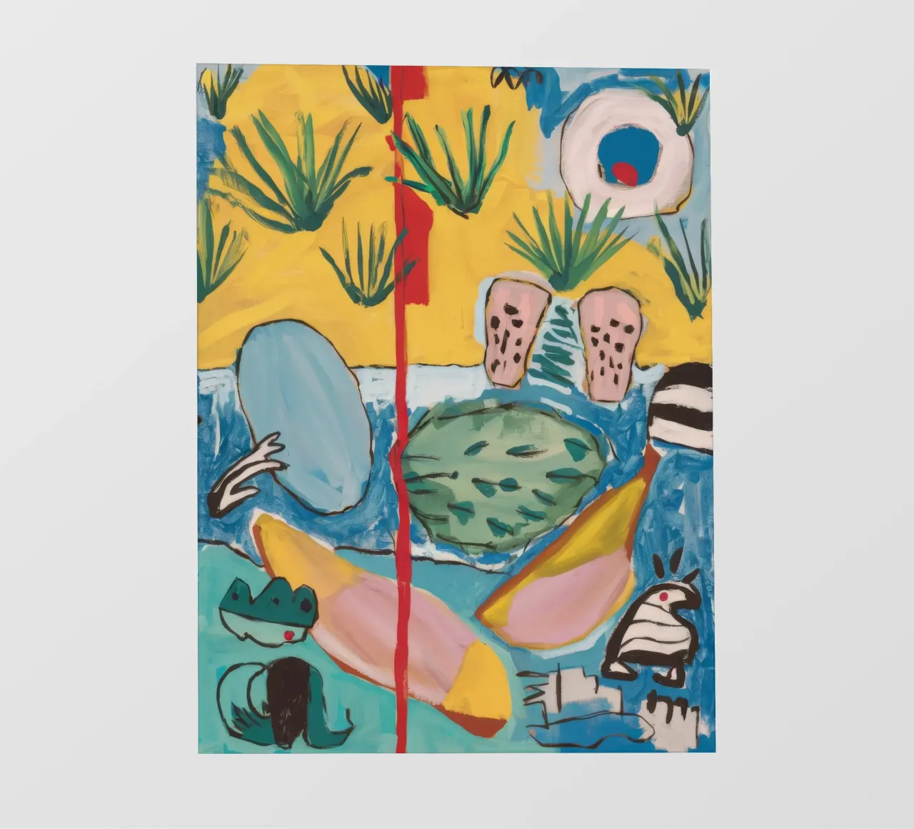 Paradiso geometrico delle palme telo in pvc da Beach Palette
