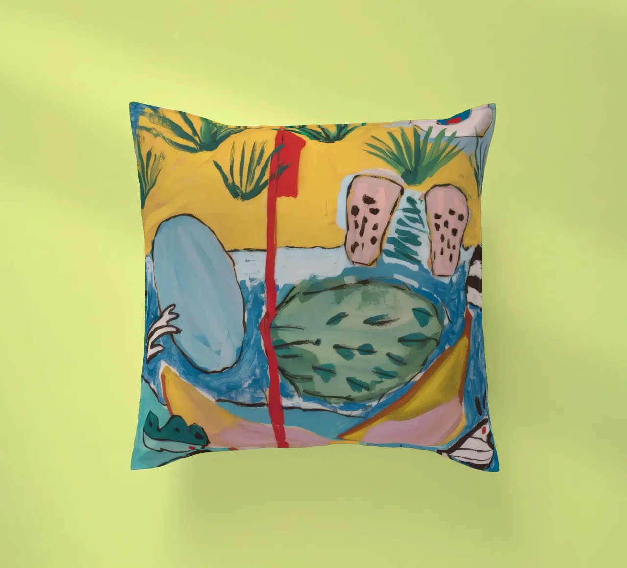 Paradiso geometrico delle palme cuscino da Beach Palette