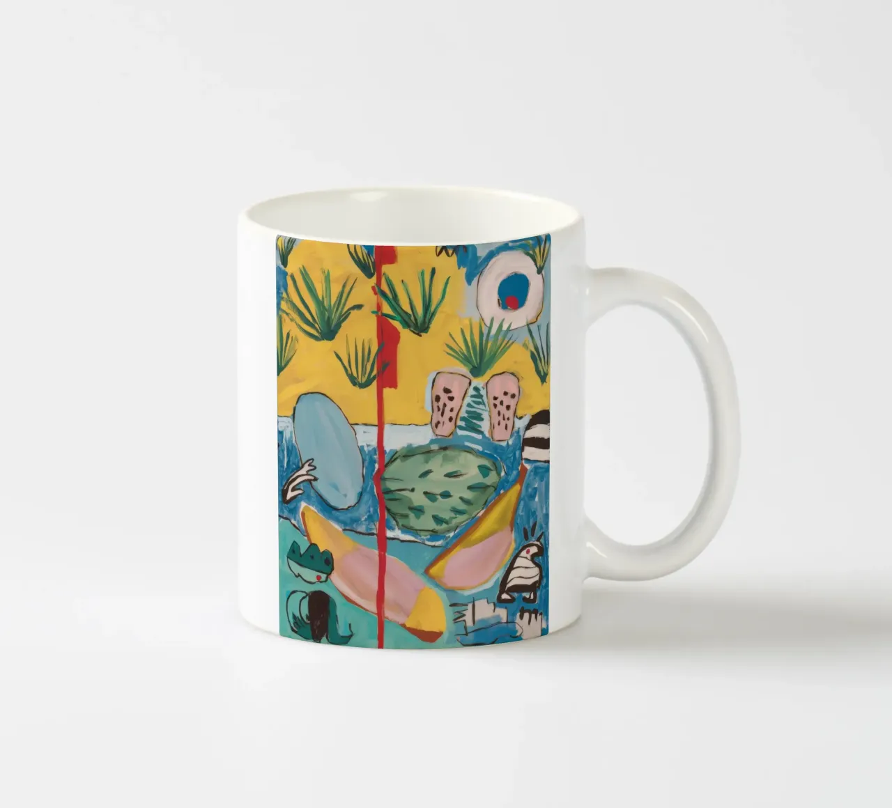 Paradiso geometrico delle palme tazza in ceramica da Beach Palette
