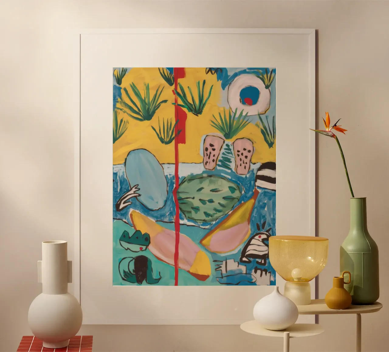 Paradiso geometrico delle palme carta hahnemühle da Beach Palette