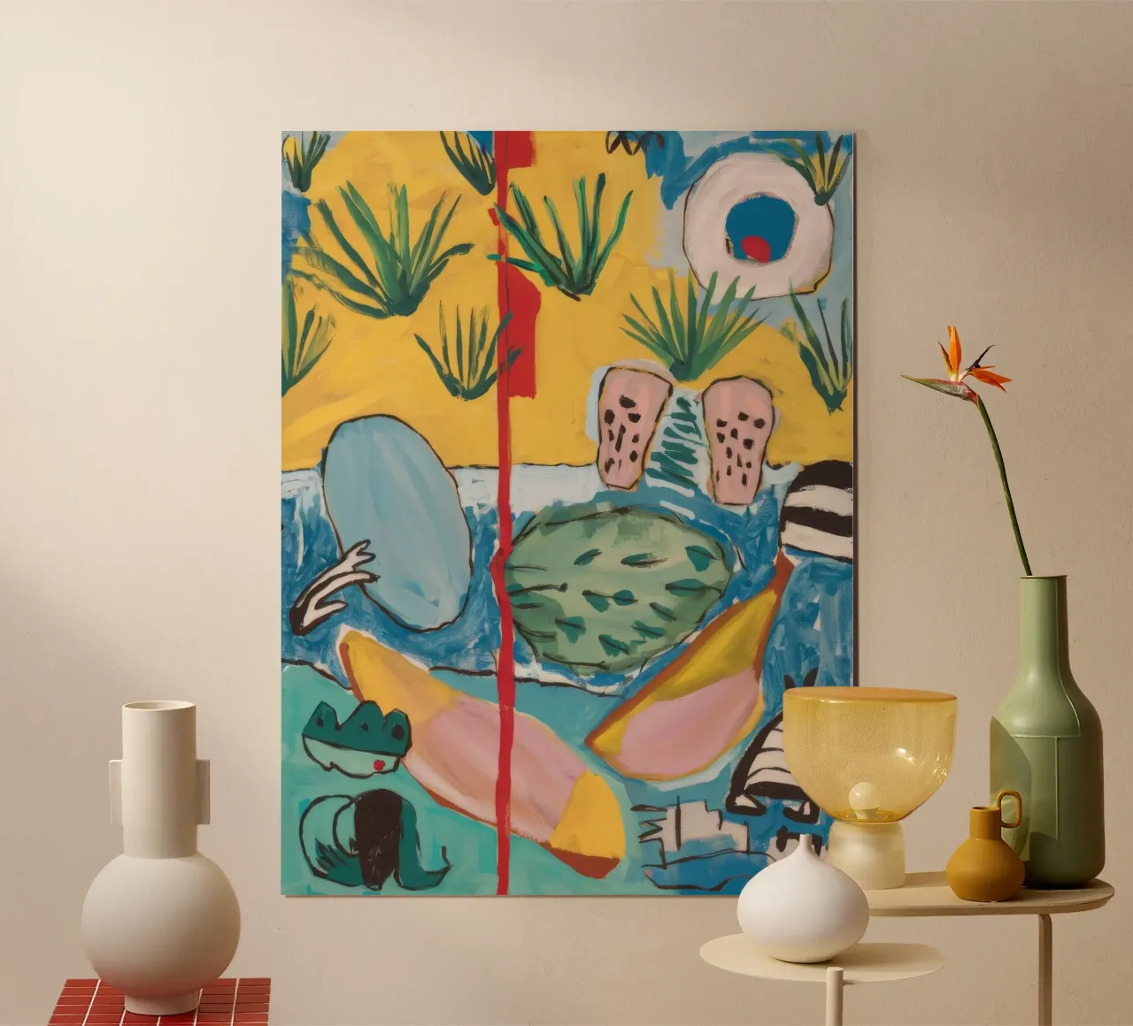 Paradiso geometrico delle palme carta hahnemühle da Beach Palette