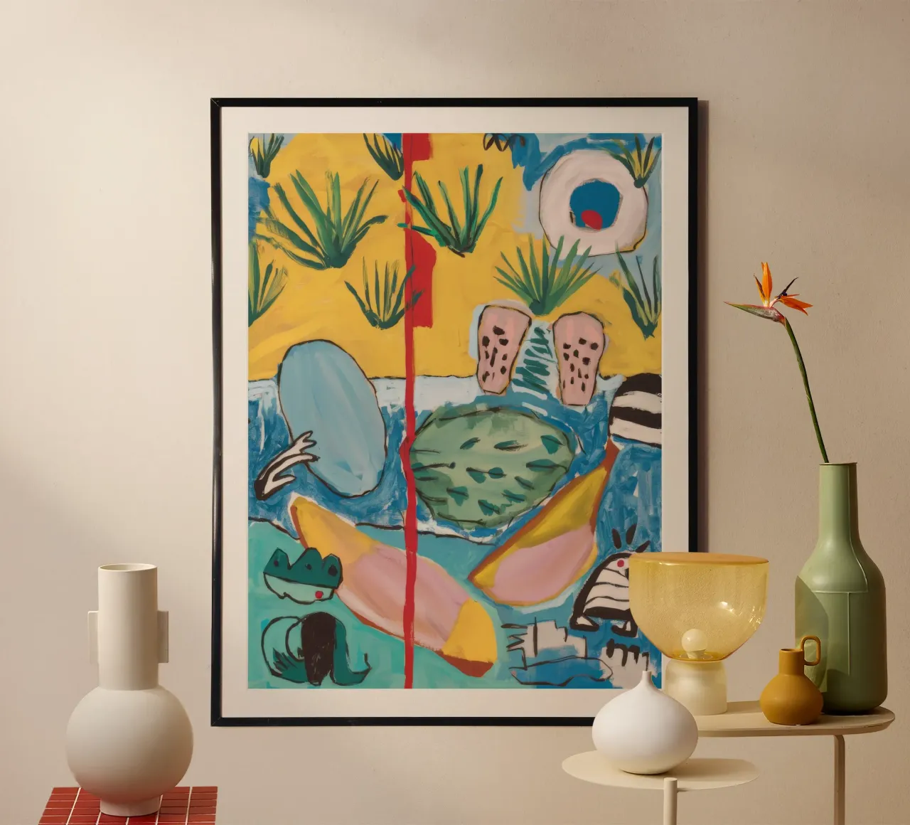 Paradiso geometrico delle palme carta hahnemühle da Beach Palette